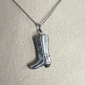 Sterling Silver Cowboy Necklace